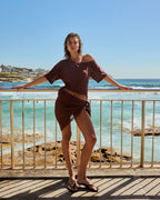Lace Off Shoulder - Chocolat - Summi Summi