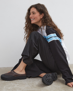 Duty Raglan L/S - Black/White/Blue - Commonplace Essentials