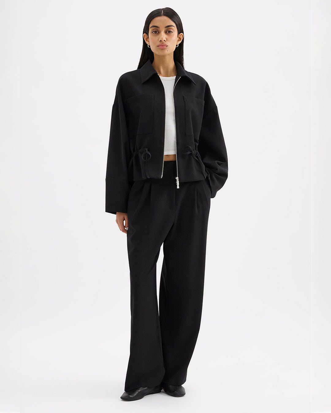 Elena Pant - Black - Nude Lucy