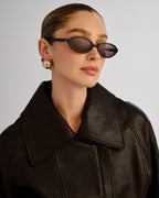 The Olive Sunglasses - Black by Luv Lou - view 7