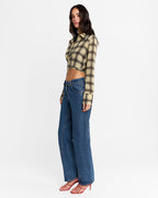 Eloise Wrap Shirt - Check by Madison the Label - view 7