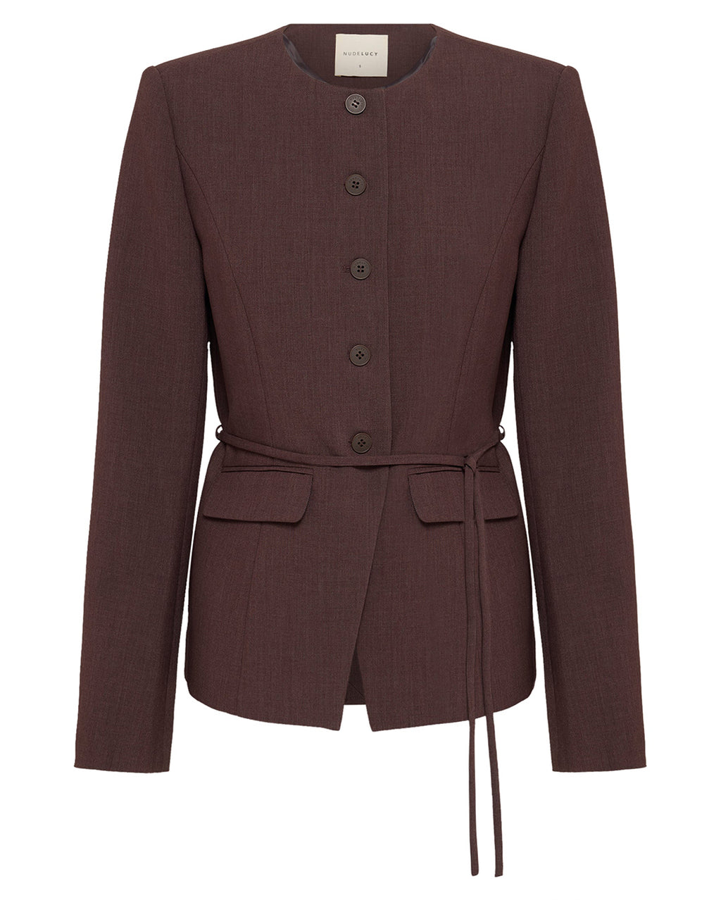 Nadia Jacket - Chocolate - Nude Lucy