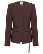 Nadia Jacket - Chocolate - Nude Lucy