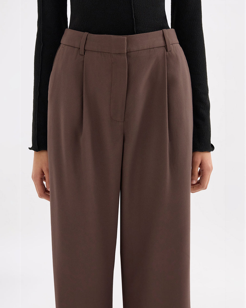 Nadia Pant - Chocolate - Nude Lucy