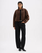 Sabina Bomber - Espresso - Nude Lucy