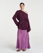 Bell Long Sleeve Knit - Mulberry - Summi Summi