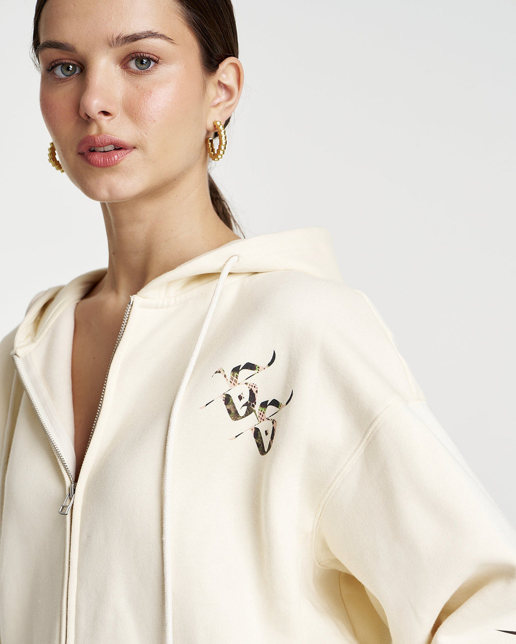 Motif Hoodie - Vanilla - Summi Summi