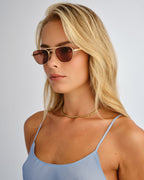 The Chloe Sunglasses - Gold - Luv Lou