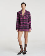 Oversized Blazer - Azalea Plaid - Summi Summi