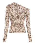 Liora Long Sleeve Mesh Top - Liora - Nude Lucy