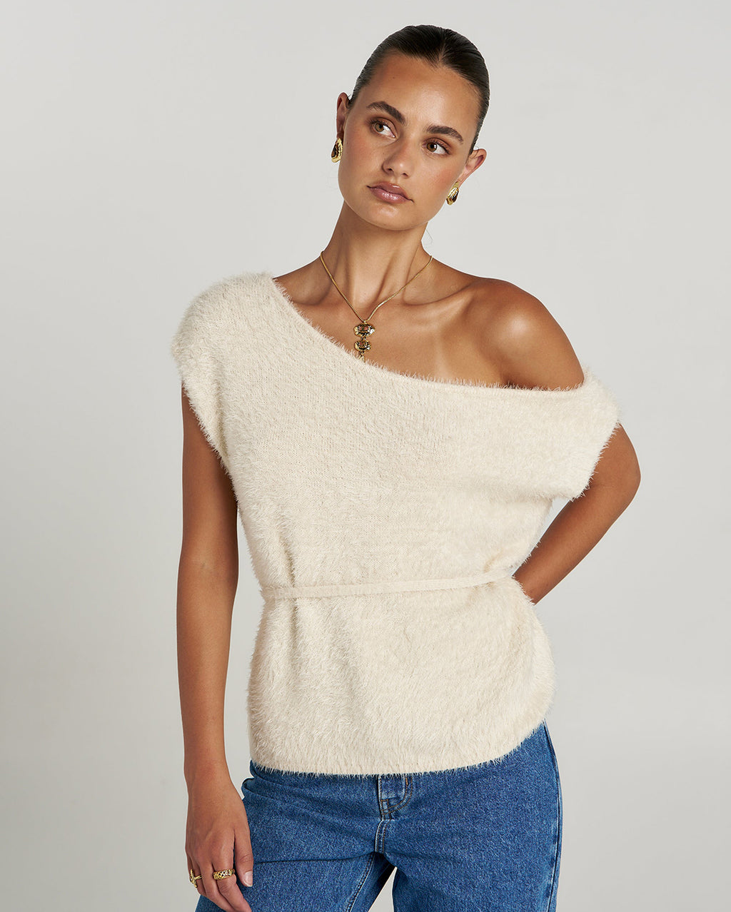 Ivy Knit Top - Lily White by Summi Summi - view 8