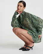 Sheer Long Sleeve Shirt - Viper - Summi Summi