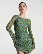 Hibernate A-Line Mini Dress - Viper - Summi Summi