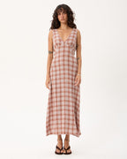 Tully Mirage - Hemp Seersucker Maxi Dress - Desert Check - Afends