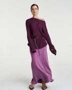 Bell Long Sleeve Knit - Mulberry - Summi Summi