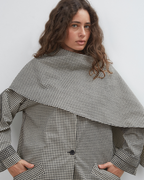 Lady Gingham Trench - Black/White - Commonplace Essentials
