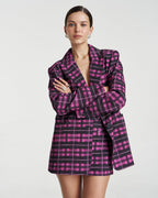 Oversized Blazer - Azalea Plaid - Summi Summi