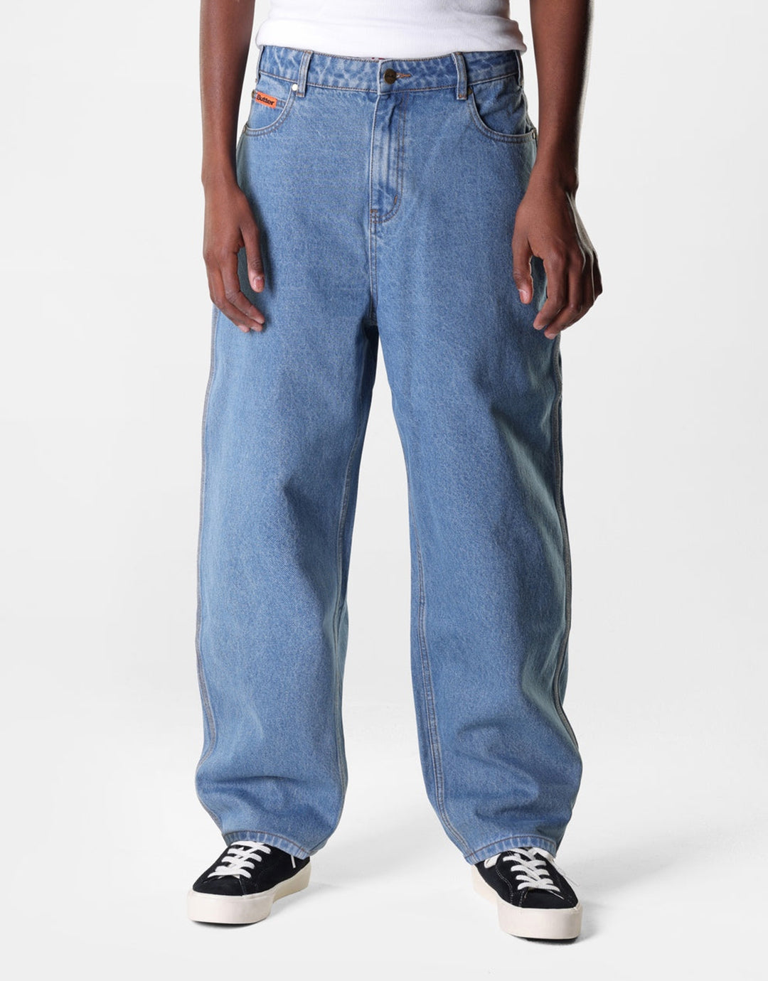 Butter Goods Baggy Denim Jeans - Washed Indigo | Wally NZ
