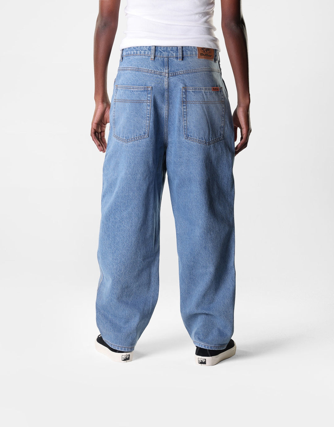 Baggy Denim Jeans - Washed Indigo by Butter Goods - view 2