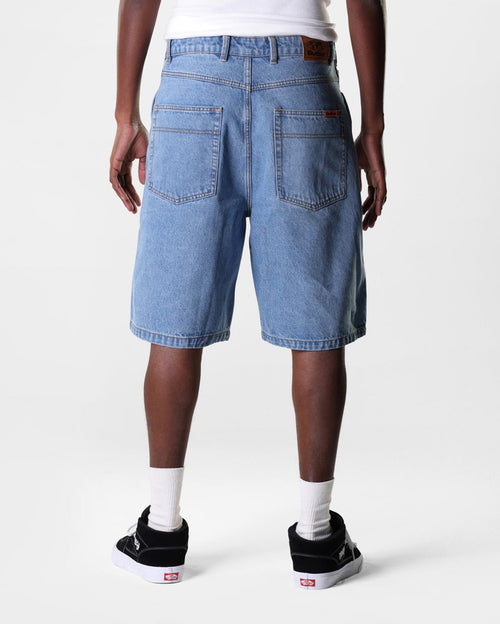Baggy Denim Shorts - Washed Indigo by Butter Goods - view 2