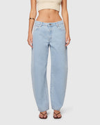 95 Kendall Barrell Denim Jeans Light Vintage Blue by Abrand