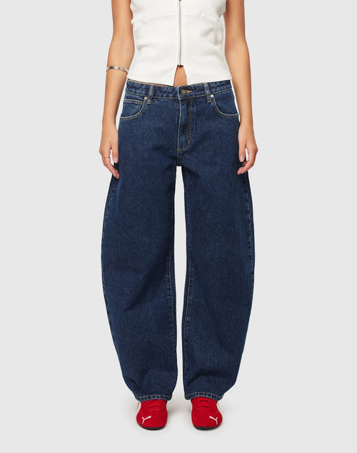 95 Tara Barrel Denim Jeans by Abrand