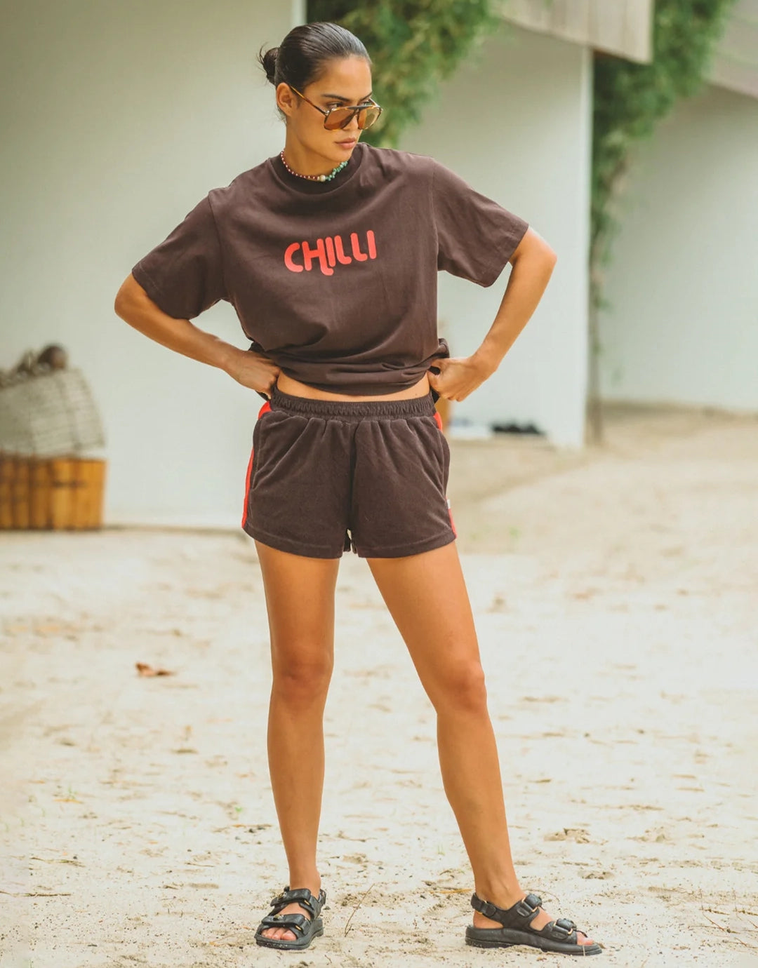 Chilli Tee - Mocha by Araminta James - view 4