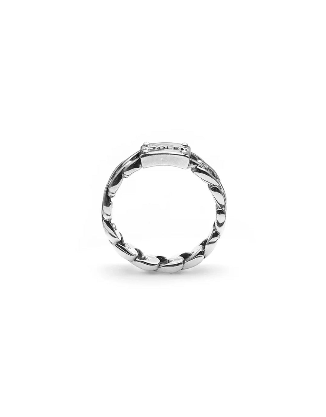 Curb Ring Slim - Silver
