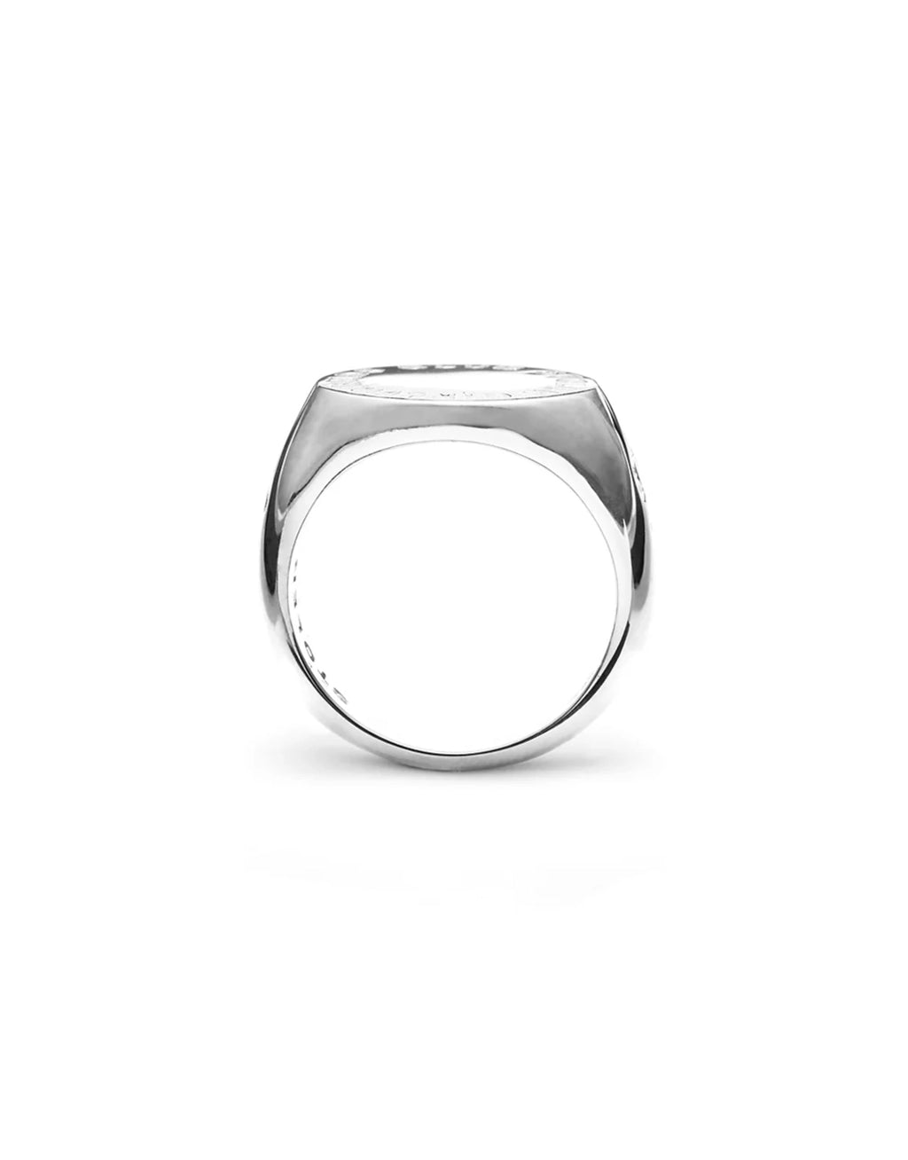 Text Logo Sovereign Ring - Silver