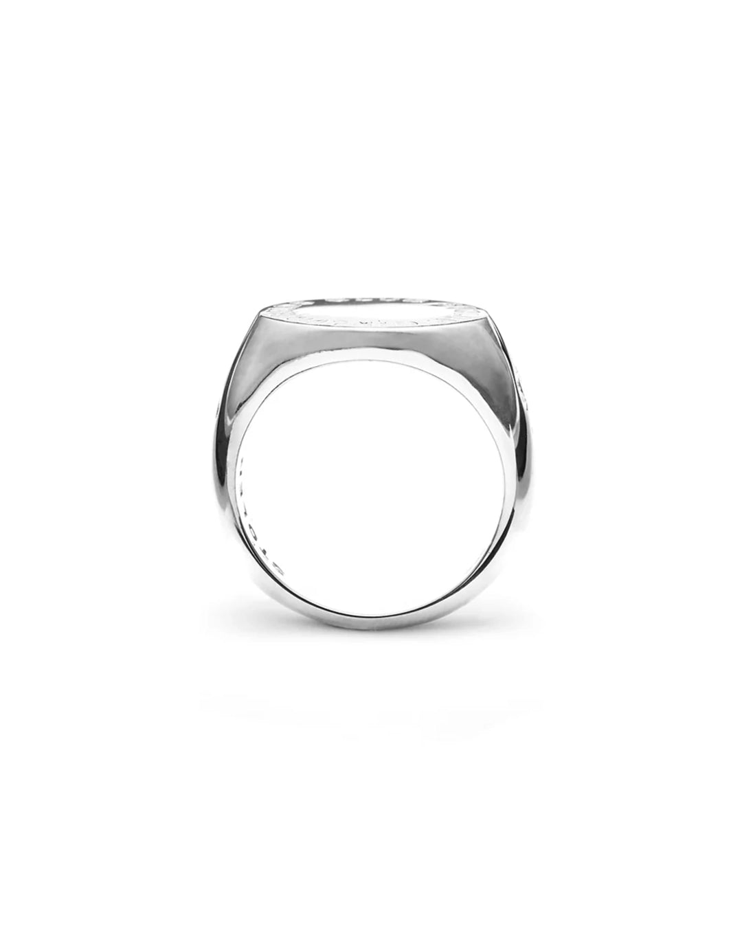 Text Logo Sovereign Ring - Silver