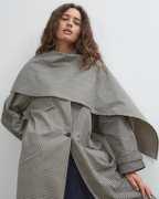 Lady Gingham Trench - Black/White - Commonplace Essentials