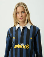 Angel Boy Rugby Long Sleeve Shirt - Black Stripe by Afends - view 11