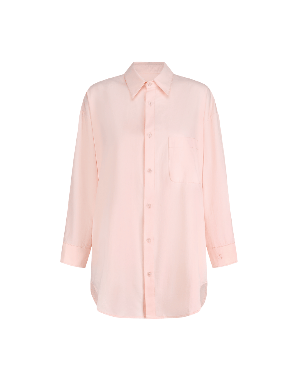Peachy Oversized Shirt - Baby Pink