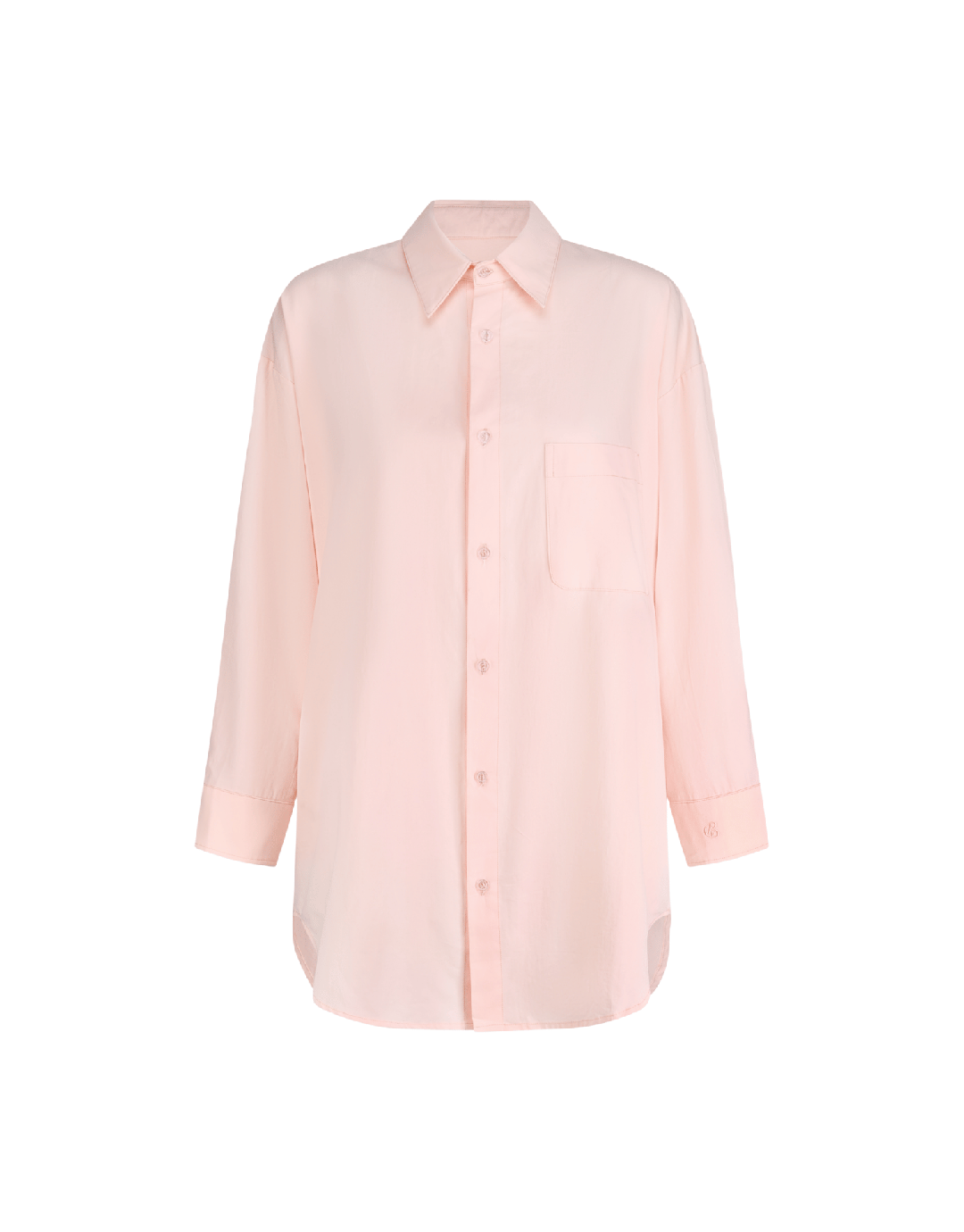 Peachy Oversized Shirt - Baby Pink