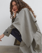 Lady Gingham Trench - Black/White - Commonplace Essentials