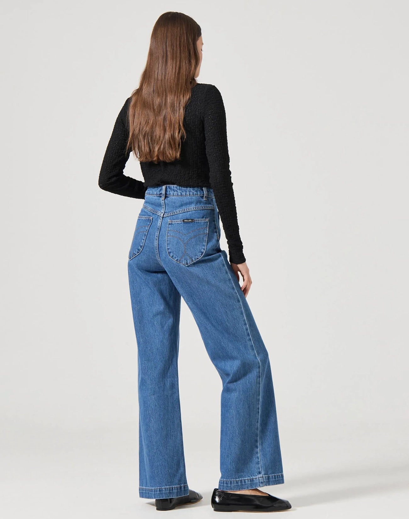 Sailor Long Denim Jeans - Ashley Blue