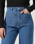 Sailor Long Denim Jeans by Rollas - view 5