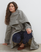 Lady Gingham Trench - Black/White - Commonplace Essentials