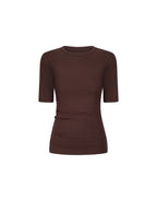 Ruched SS Tee by Commonplace Essentials - view 7