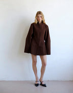 Bowery Dress - Choc by Commonplace Essentials - view 5