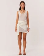 Mindy Wrap Skirt - Off White by SNDYS - view 2