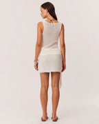 Mindy Wrap Skirt - Off White by SNDYS - view 3
