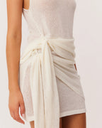 Mindy Wrap Skirt - Off White by SNDYS - view 4