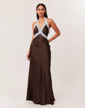 Tonya Slip Maxi Dress 2.0 - Chocolate by SNDYS