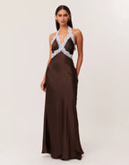 Tonya Slip Maxi Dress 2.0 - Chocolate by SNDYS - view 2