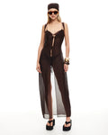 Dune Maxi Dress - Chocolate by Lioness