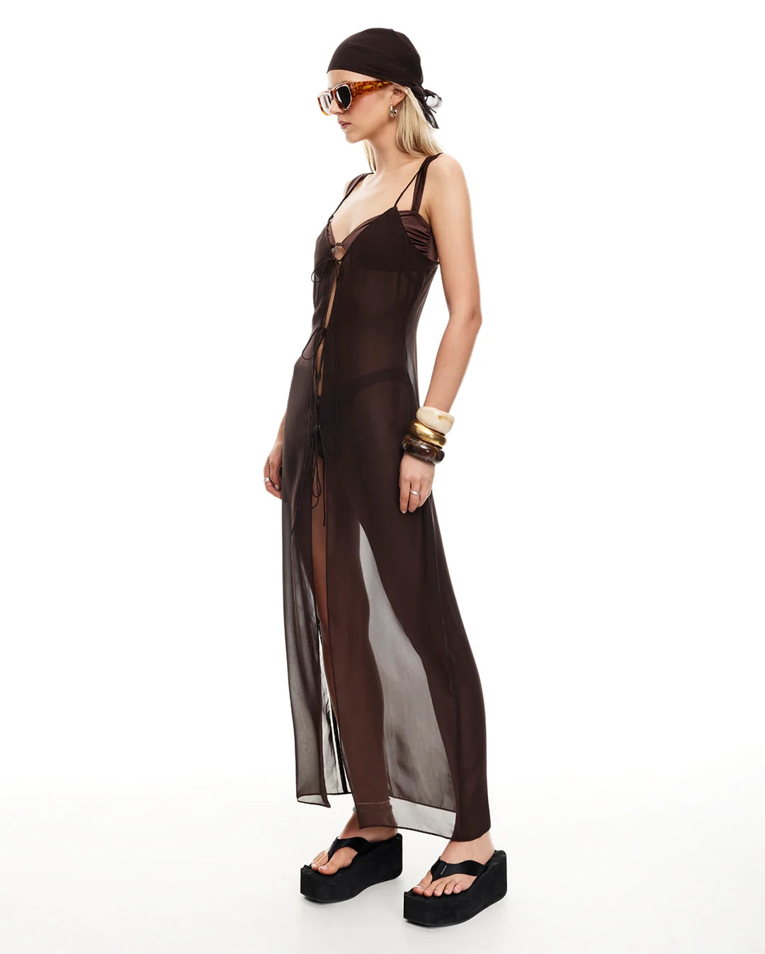 Dune Maxi Dress - Chocolate