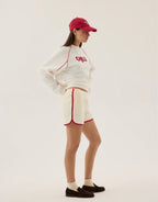Chilli Terry Short - Warm White by Araminta James - view 3