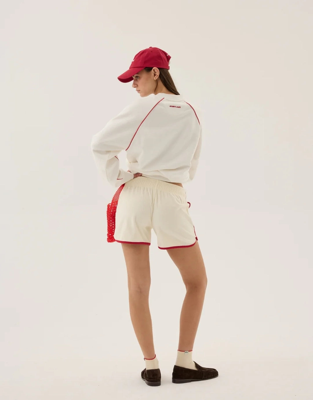 Chilli Terry Short - Warm White by Araminta James - view 4