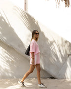 The Maya Mini Skirt - Pink by Luna Lane - view 4